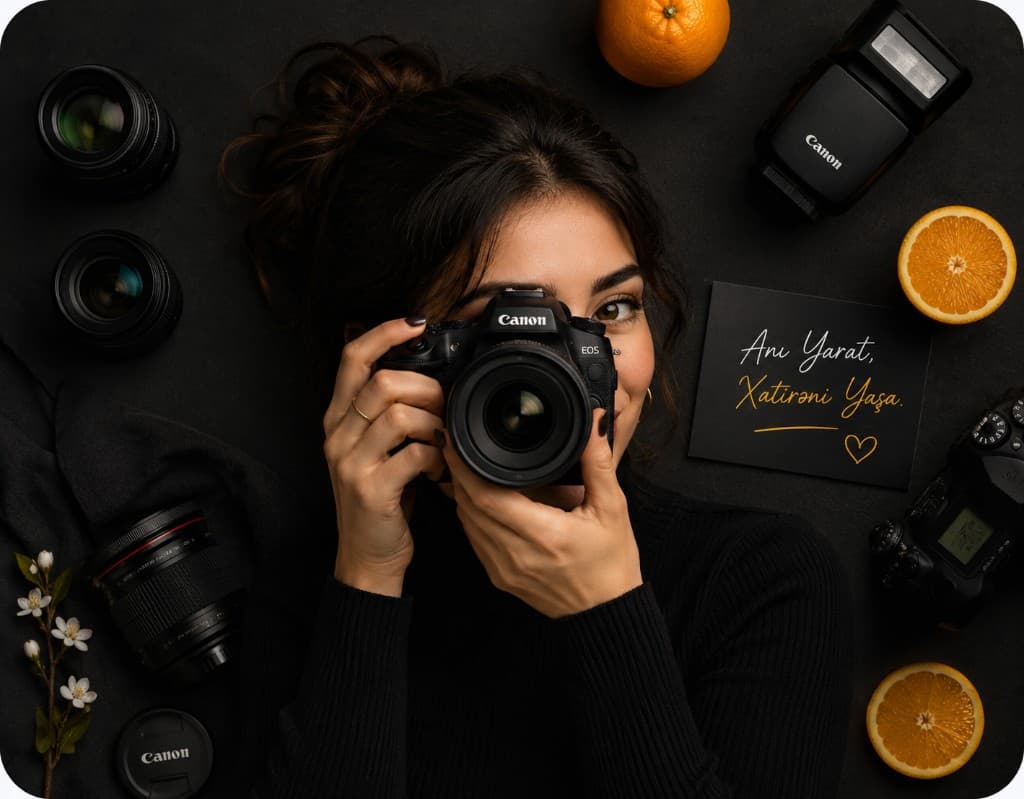 Professional cameras and lenses